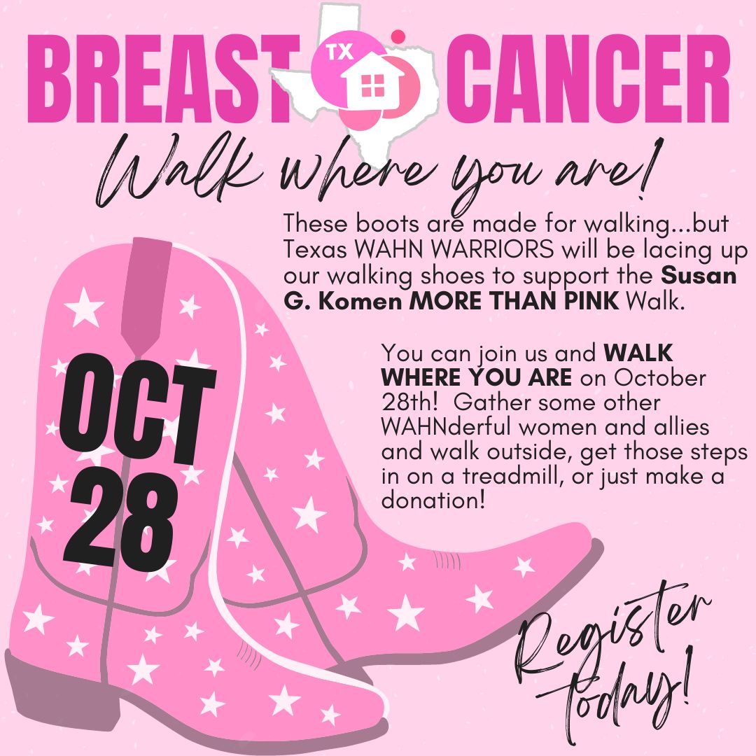 Texas WAHN: Walk Where You Are for Breast Cancer Awareness