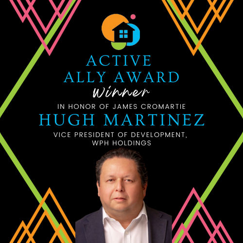 2023 WAHN Active Ally Award winner, Hugh Martinez