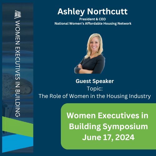 Ashley Northcutt, guest speaker at the Women Executives in Building Symposium